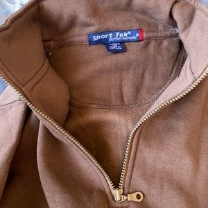 NWT Women’s 1/4 Zip Sweatshirt Size XS Brown